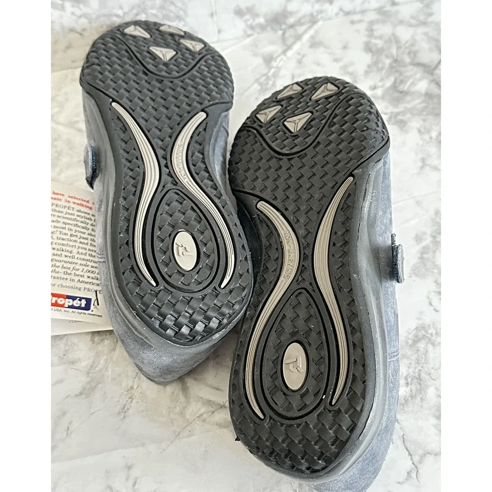 Propet Shoes Womens 10 Medium Zigzag Blue Gray Walking Orthotic Comfort New‎